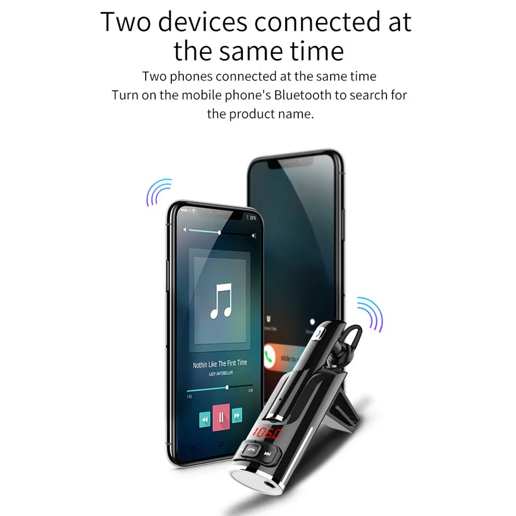 Франшиза 2019 Новый 1 шт. Bluetooth автомобильный комплект громкой связи fm-передатчик