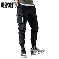 ursporttech 2020 black cargo pants men hip hop autumn harem pant streetwear harajuku jogger sweatpant cotton trousers man pants