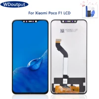 6 18 inches aaa quality lcd with frame for xiaomi pocophone f1 lcd display screen for poco f1 lcd screen display 10 touch