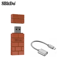 8bitdo usb wireless bluetooth adapter for windows mac raspberry pi nintendo switch support ps4 xbox one controller ps5 gamepad