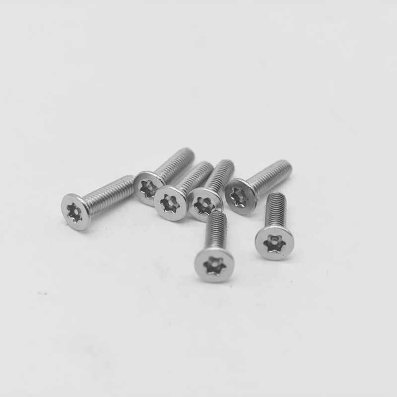 4 шт. винты M10 Torx сливового сокета потайные T & TX с плоской головкой болты шестью