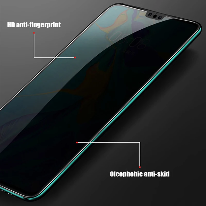 Закаленное антишпионское стекло для Huawei P40 Lite Защитная пленка экрана в полной