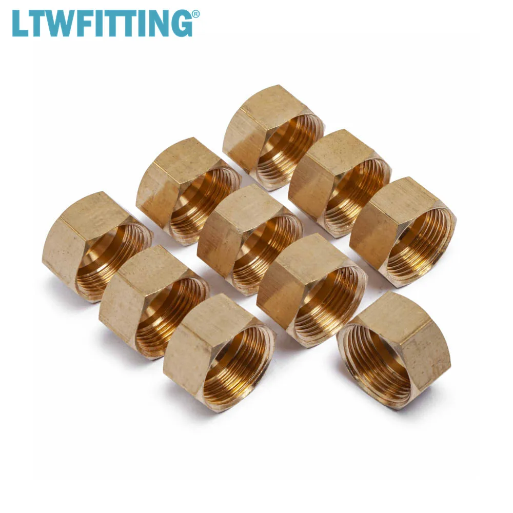 LTWFITTING 5/8 &quotлатунный компрессионный колпачок запорный клапан латунный