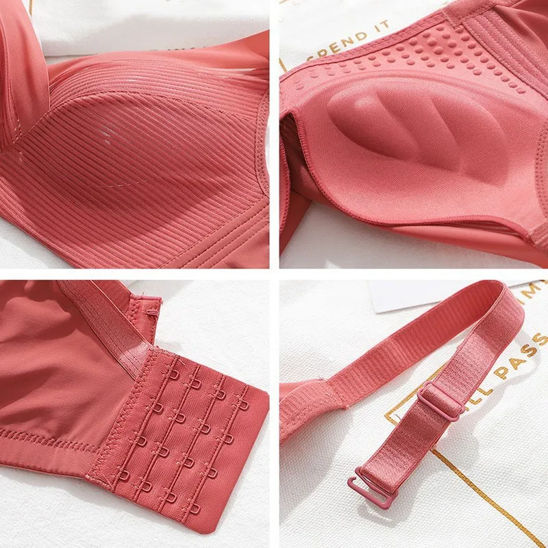 

Sexy Bras for Women Comfortable Breathable Brassiere Deep V Side-reclosing Slip Push Up Bra Bralette Women Underwear