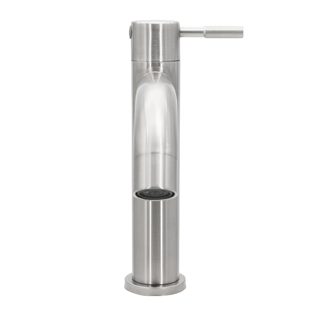 

Cold Water Tap Stainless Steel Deck Mount Bathroom Faucet Balcony & Garden Water Tapware