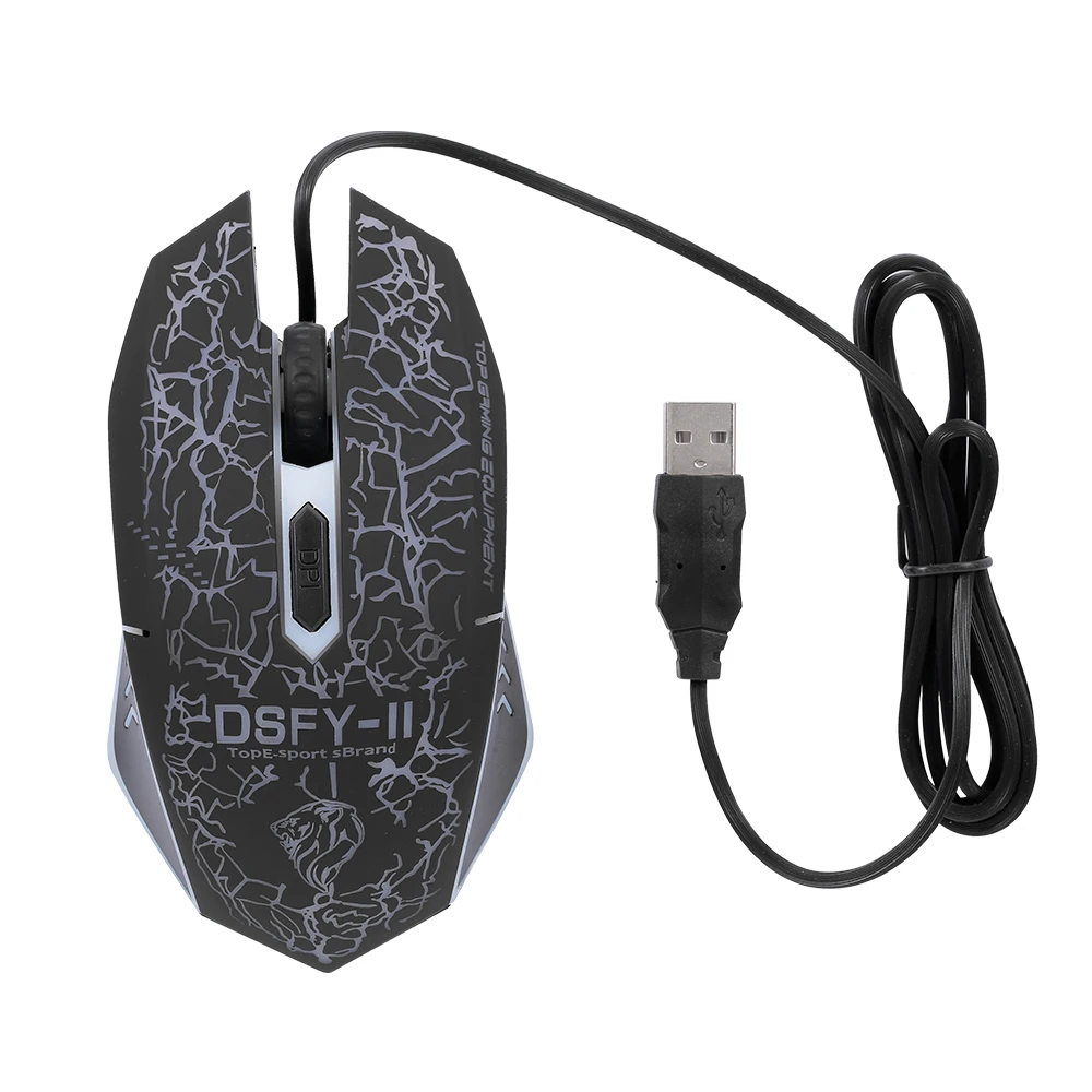 Arealer USB Проводная игровая клавиатура и мышь комбо Водонепроницаемый 3 цвета с подсветкой 2000 dpi для домашнего офиса