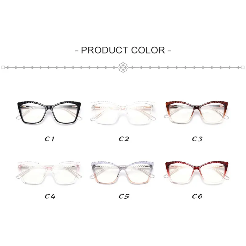 

Women Brand Designer Eyeglasses Optical Spectacles for Men Sexy Cat Eye Fashion Styles Glasses Frame Anti-Blue Light Eyeware