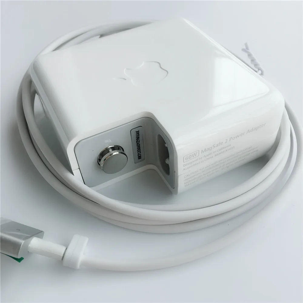 

100% Original With Apple LOGO 45W 60W 85W MagSaf* 2 Notebook Laptop Power Adapter Charger For Macbook Air Pro Retina 11 13 15 17