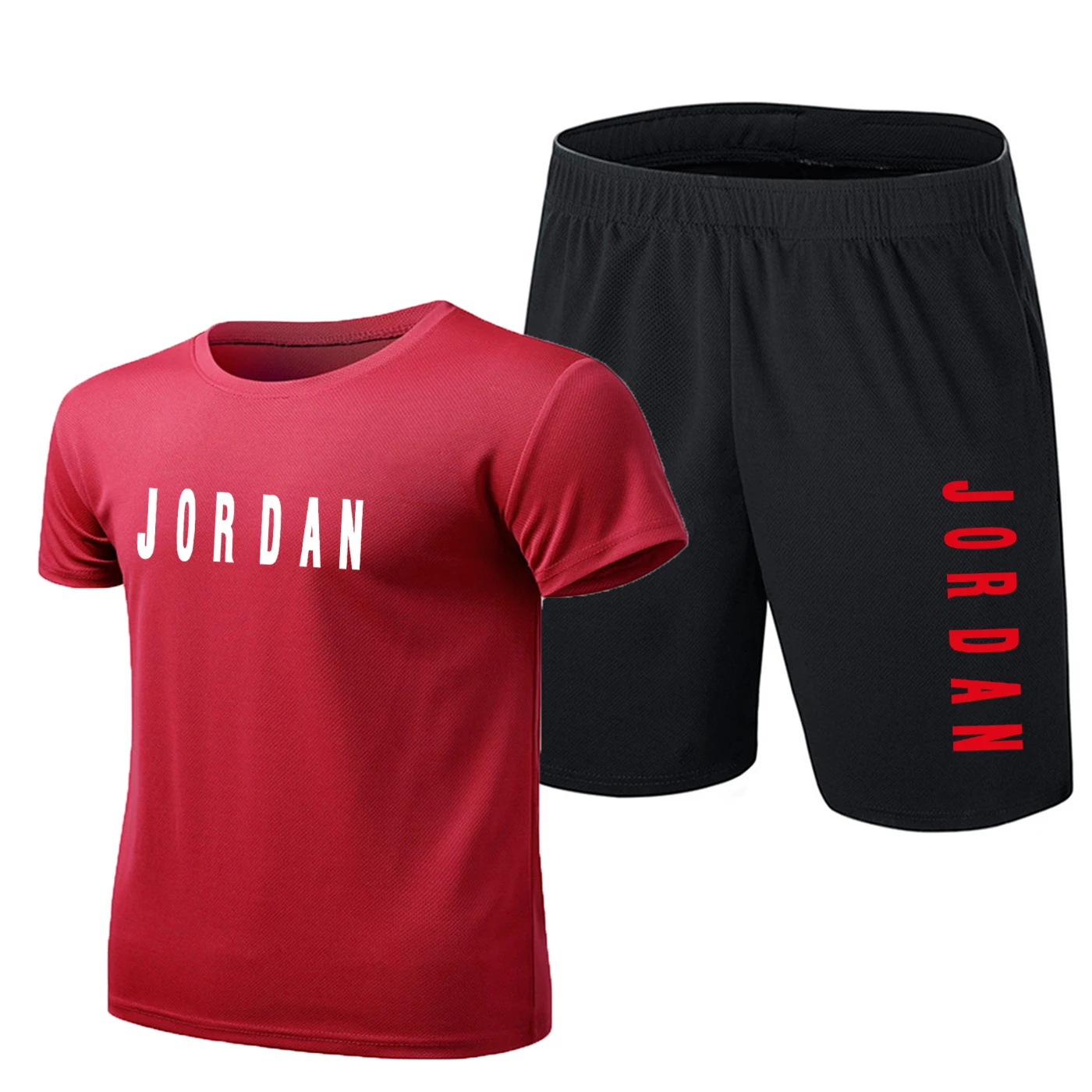 

Fashion t-shirt shorts suit men's summer 2 sportswear + shorts suit beach men's casual t-shirt suit sportswear X-4XL