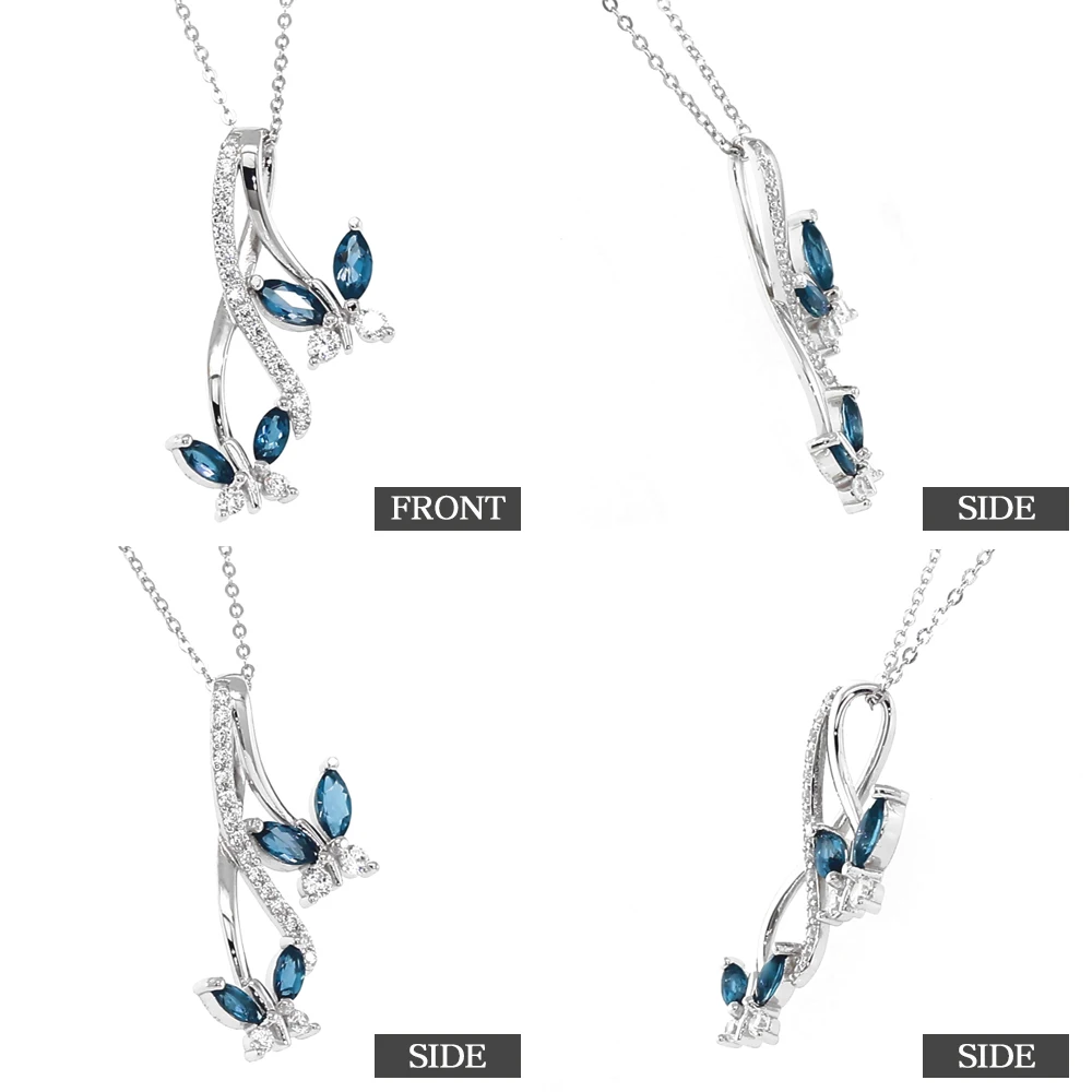 Драгоценный камень 1 49 карат маркиза натуральный Лондон Голубой топаз Серебро 925