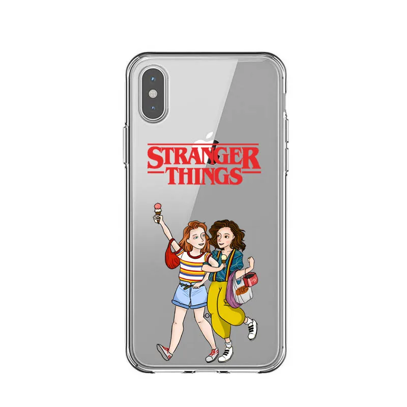 TPU Stranger things Сезон 3 чехол для телефона для iPhone X XR XS MAX 6 7 8 plus 5 5S 6s SE 11 Pro Max прозрачный мягкий силиконовый черный чехол - Цвет: TPU