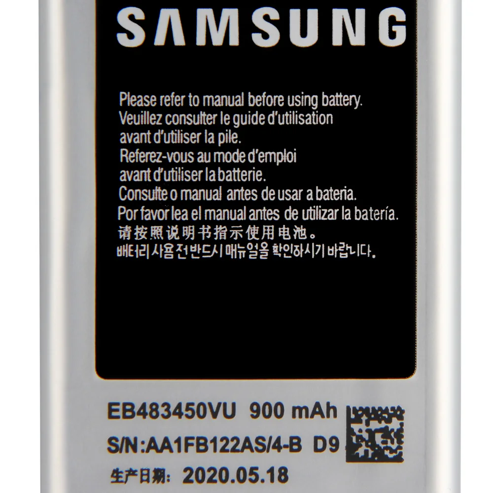 Samsung оригинальный аккумулятор EB483450VU для C3630 C3230 C5350 C3752 GT C3630C S5350 C3528 900 мА