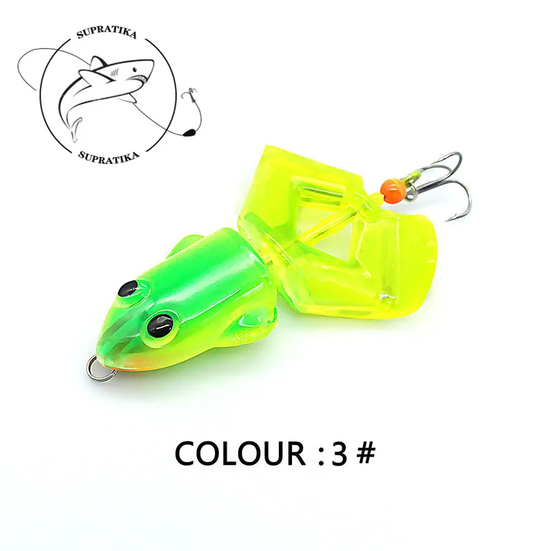 

Bionic Rotating Frog 85mm/12.5g Freshwater Fishing Lure Soft Bait 3D Eyes Anti-Corrosion High Quality Silicone Frog Bait