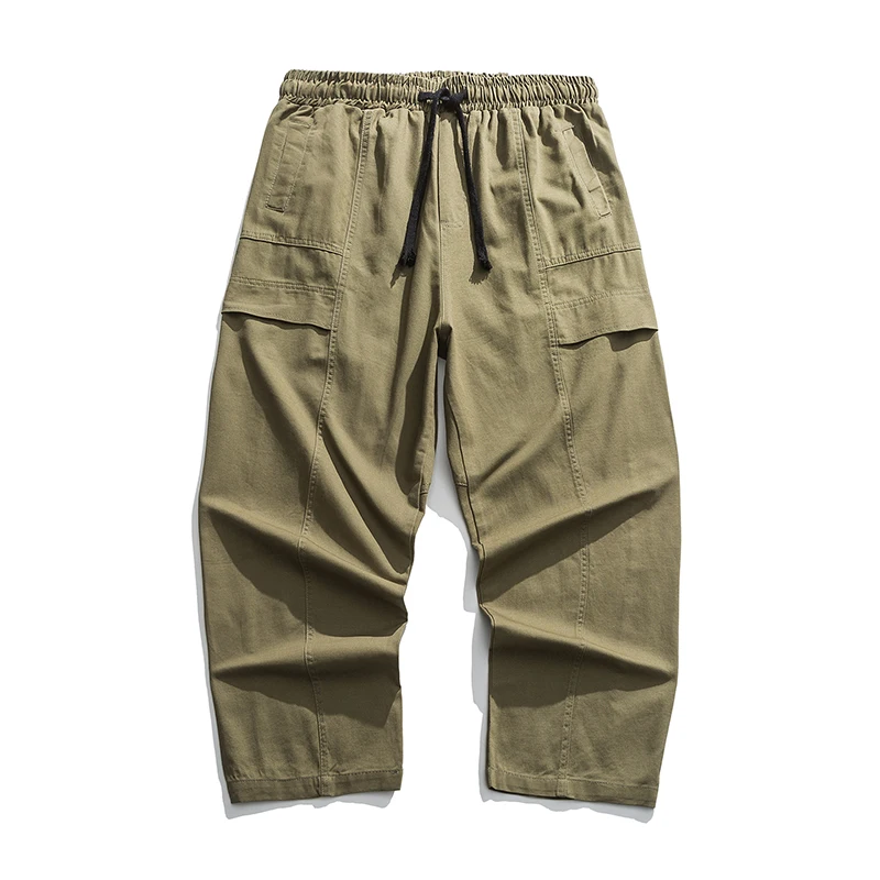 

2021 Spring Hip Hop Korean Loose Straight Casual Pants Japanese Streetwear Fashion Couple Clothes Kpop Cargo Trousers Men