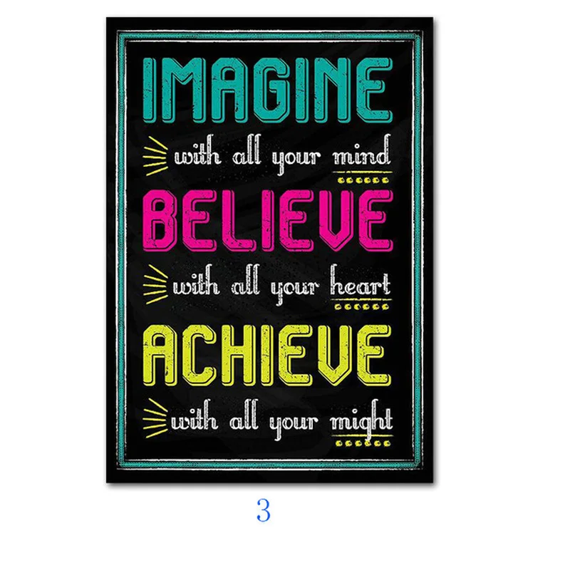 2019 горячая Распродажа вдохновляющий постер на английском языке с буквами