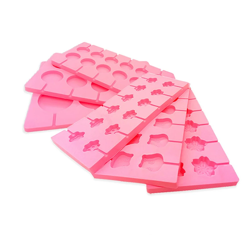

Silicone Candy Lollipop Baking Mold Chocolate Sugarmoul Round Biscuit Pastry Baking Tool Soap Lolly Pop Cake Decoration Ice Tray