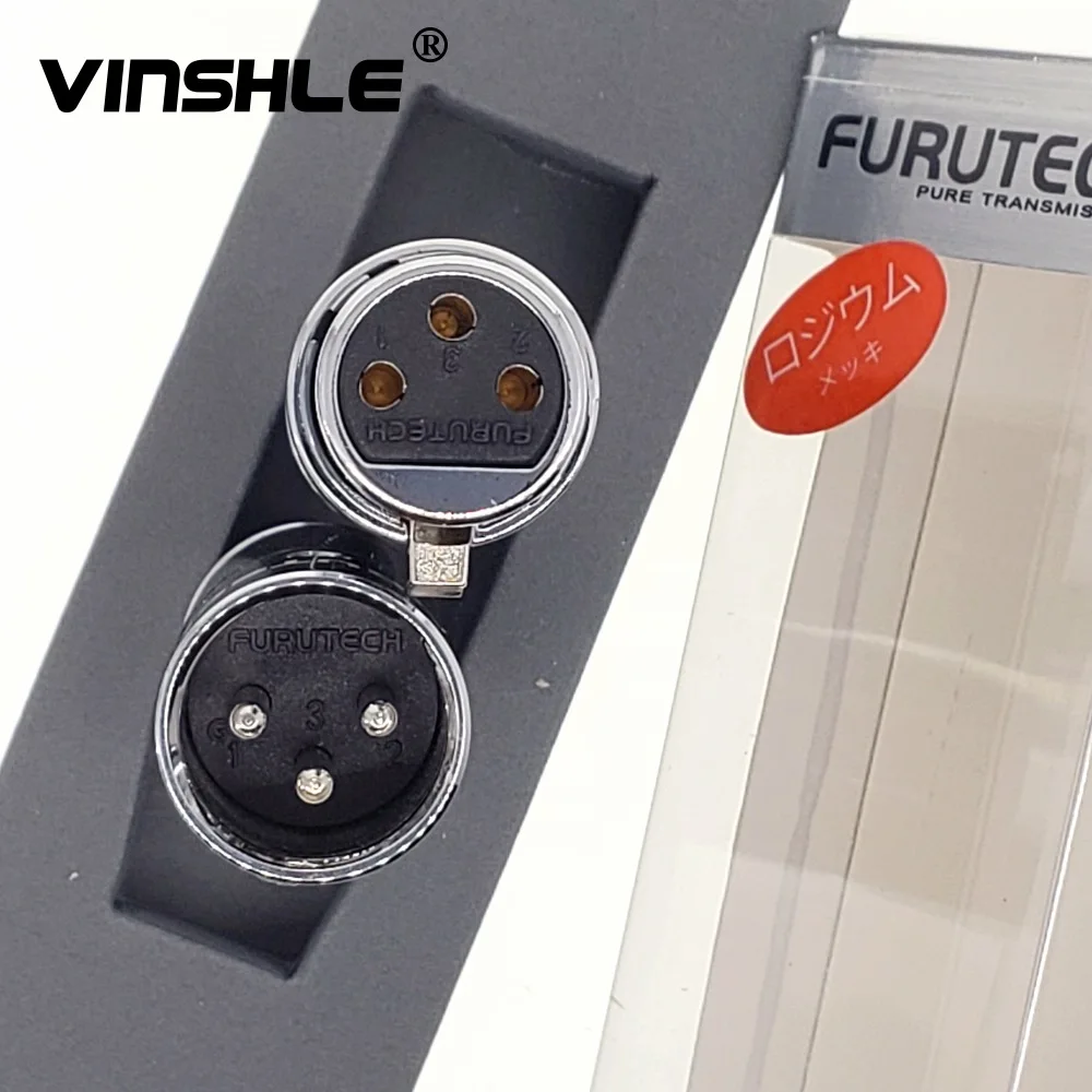 Furutech CF 601M(R) 602F(R) родиевое покрытие XLR разъем из углеродного волокна|Вилки с