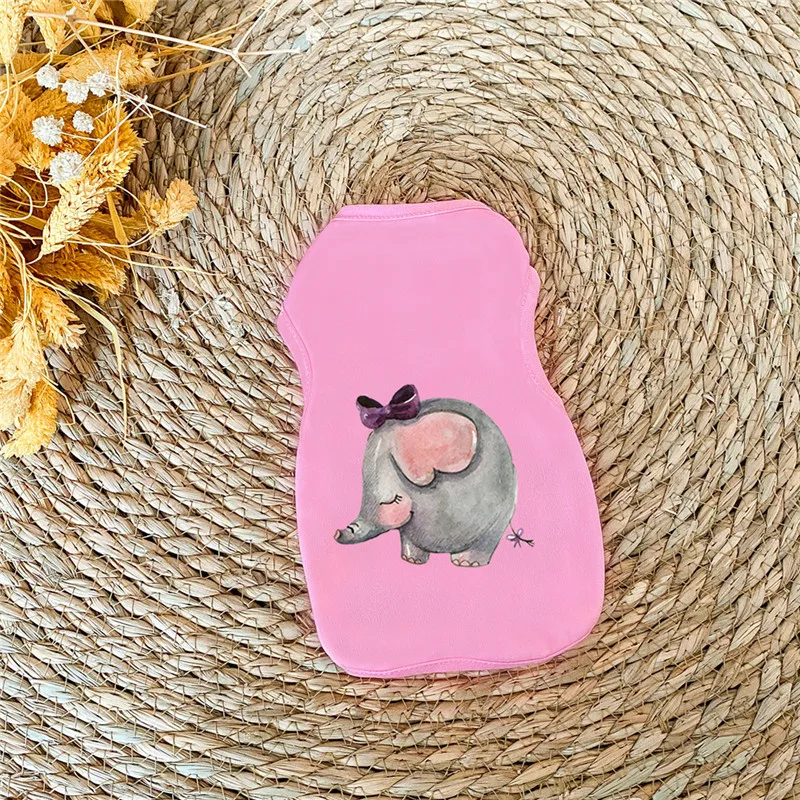 Милый жилет с рисунком животных для щенка дешевая одежда маленьких собак Xxxs