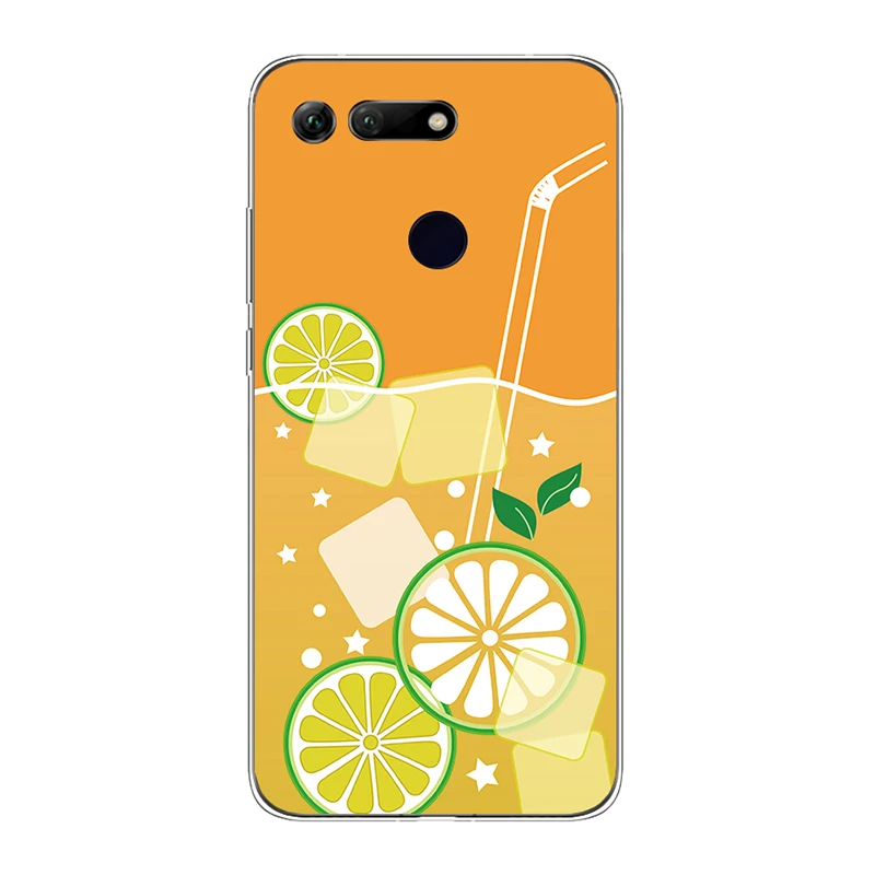 Silicone Phone Case for Huawei Honor V20 Coque Soft Creative Painted Cover View 20 Shells Bags Cute TPU |
