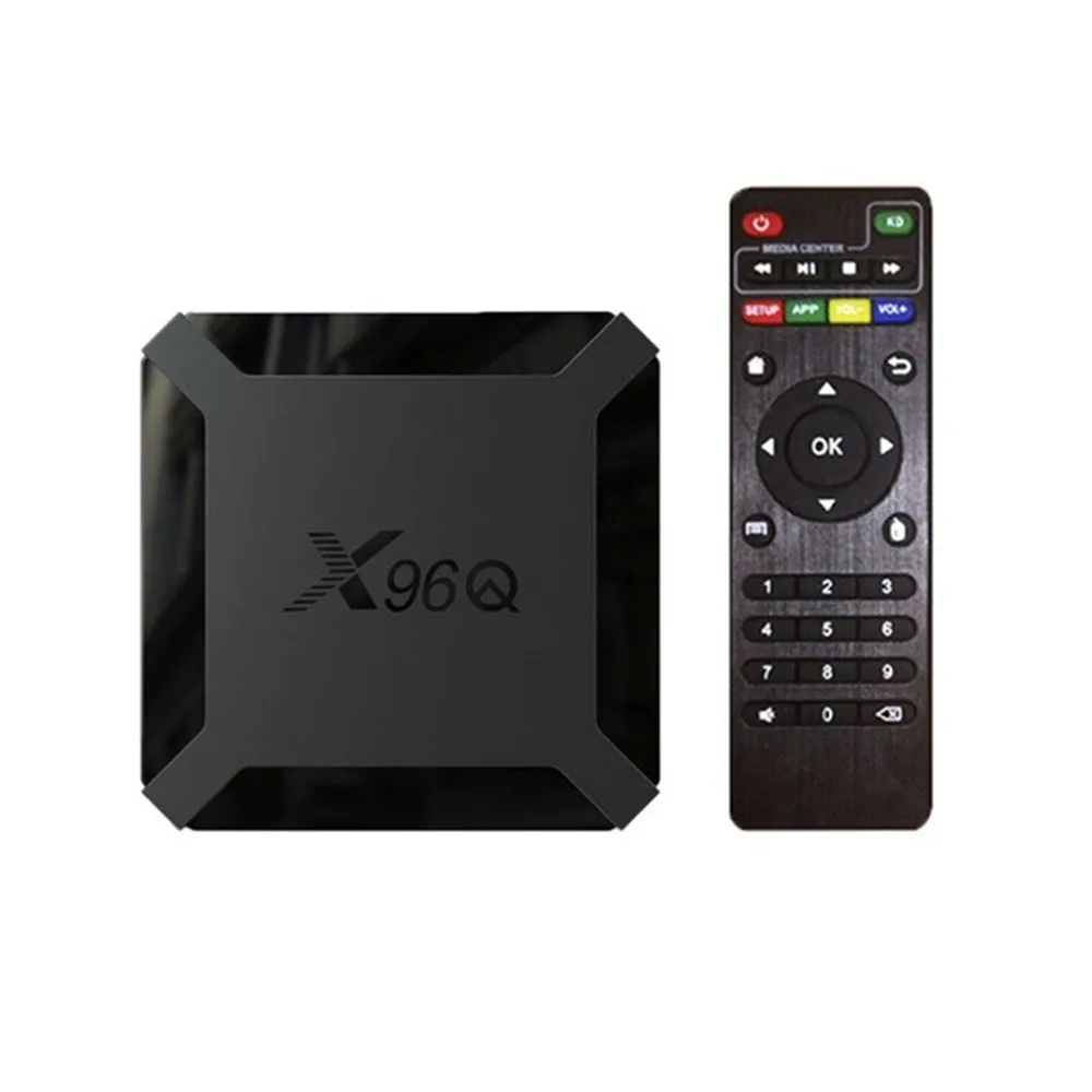 X96Q Android Smart TV устройство 10 0 Allwinner H313 четырехъядерный 1 ГБ 8 4K 3D Netflix Youtube