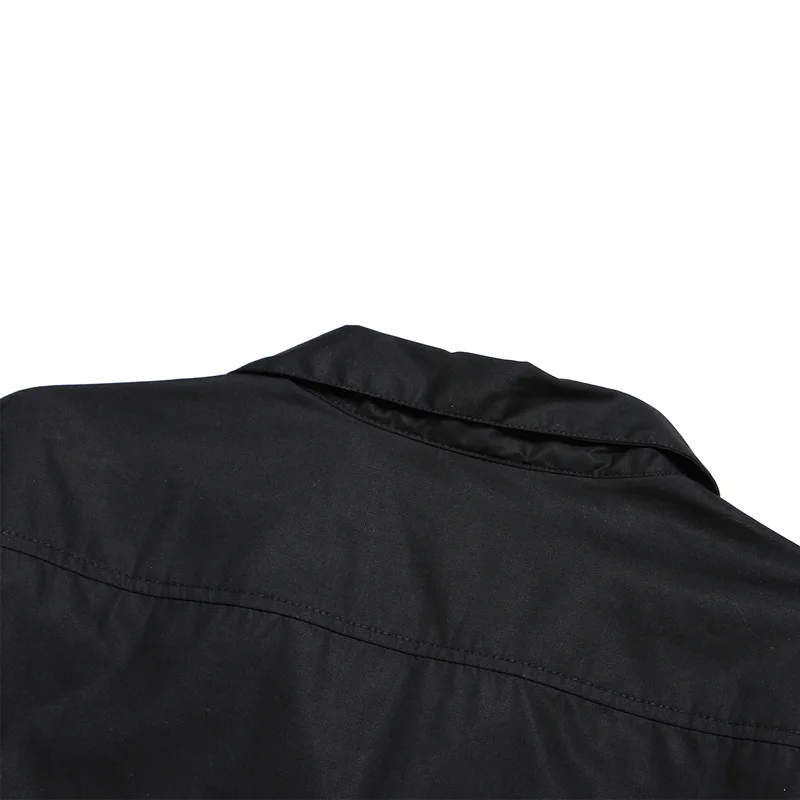 

Cotton Black and White Color Matching Men's Top Casual Loose Men's Shirt