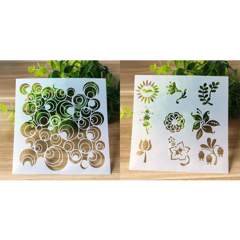 Комплект из 2 предметов Луна пузырь Трафареты раскраска тиснение &quotсделай сам&quot