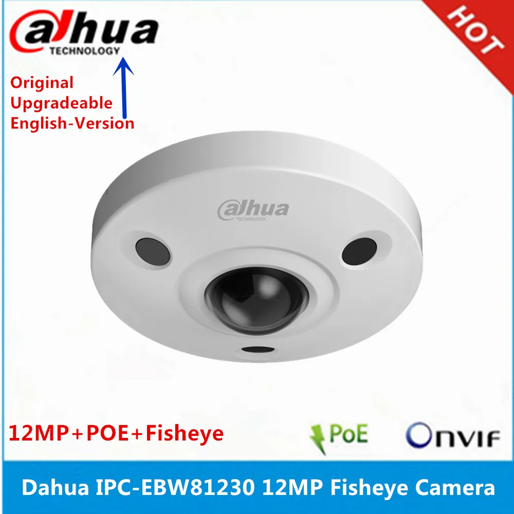 Dahua IPC-EBW81230 12MP Ультра HD АНТИВАНДАЛЬНАЯ ИК-сеть рыбий глаз камера IP67 dh-IPC-EBW81230 ip-камера