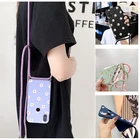 Чехол для Xiaomi Mi 11, 10, 9, 8 Lite, A3, A2, A1, Poco X3, NFC Pro, M3, ремешок, шнур, ожерелье, Маргаритка, цветок, чехол для redmi note 7, 8, 9, 10 Pro