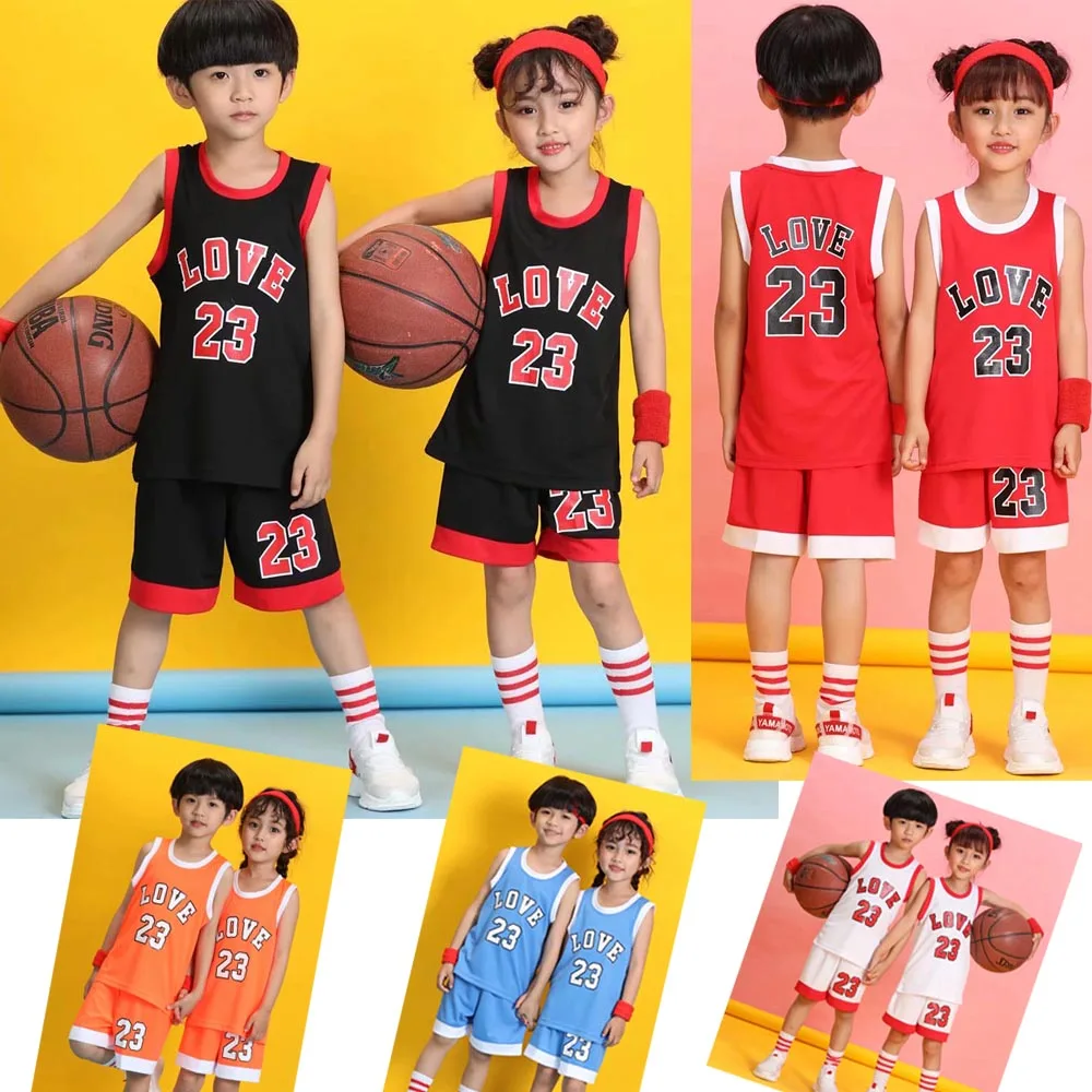 Баскетбольные майки детские спортивные костюмы баскетбольная форма без рукавов