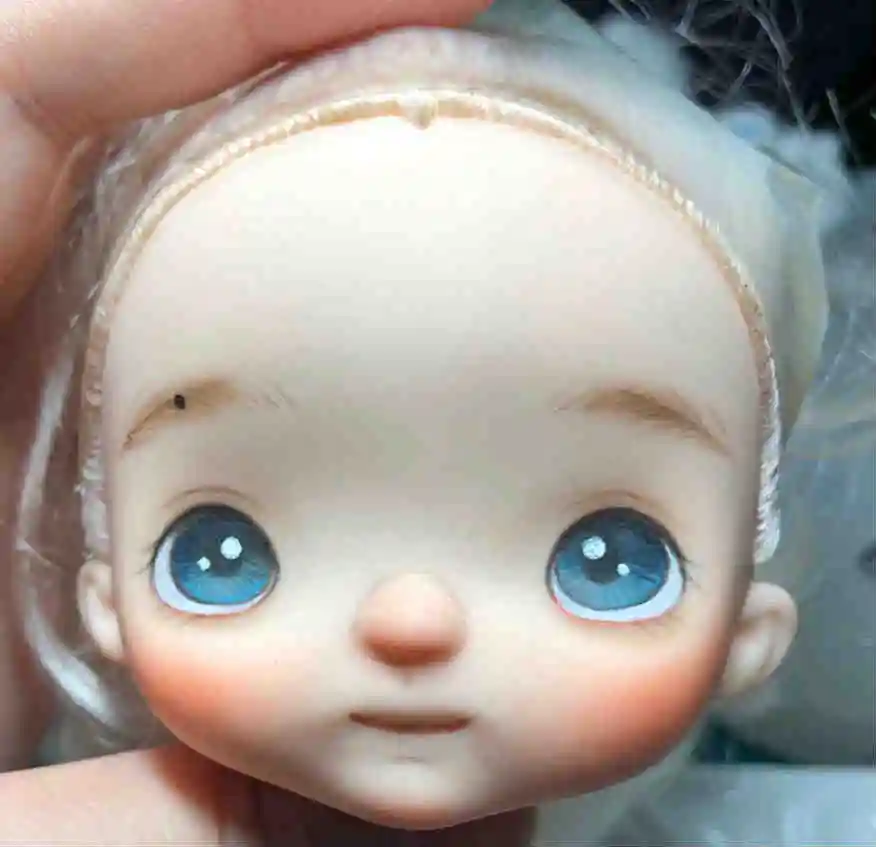 Nude doll make up 19 Индивидуальные лица для кукол holal, 16 см куклы как holal куклы, волосы можно выбрать - Цвет: Nude doll make up 19