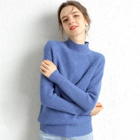100 merino wool cashmere sweater women turtleneck 2021 autumn winter warm long sleeve pullover knitted jumper