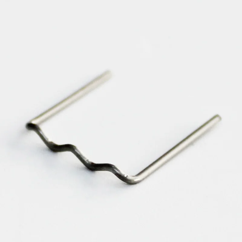 

100pcs 0.8mm Flat Bumper Repair Plastic Welding Hot Stapler Staples