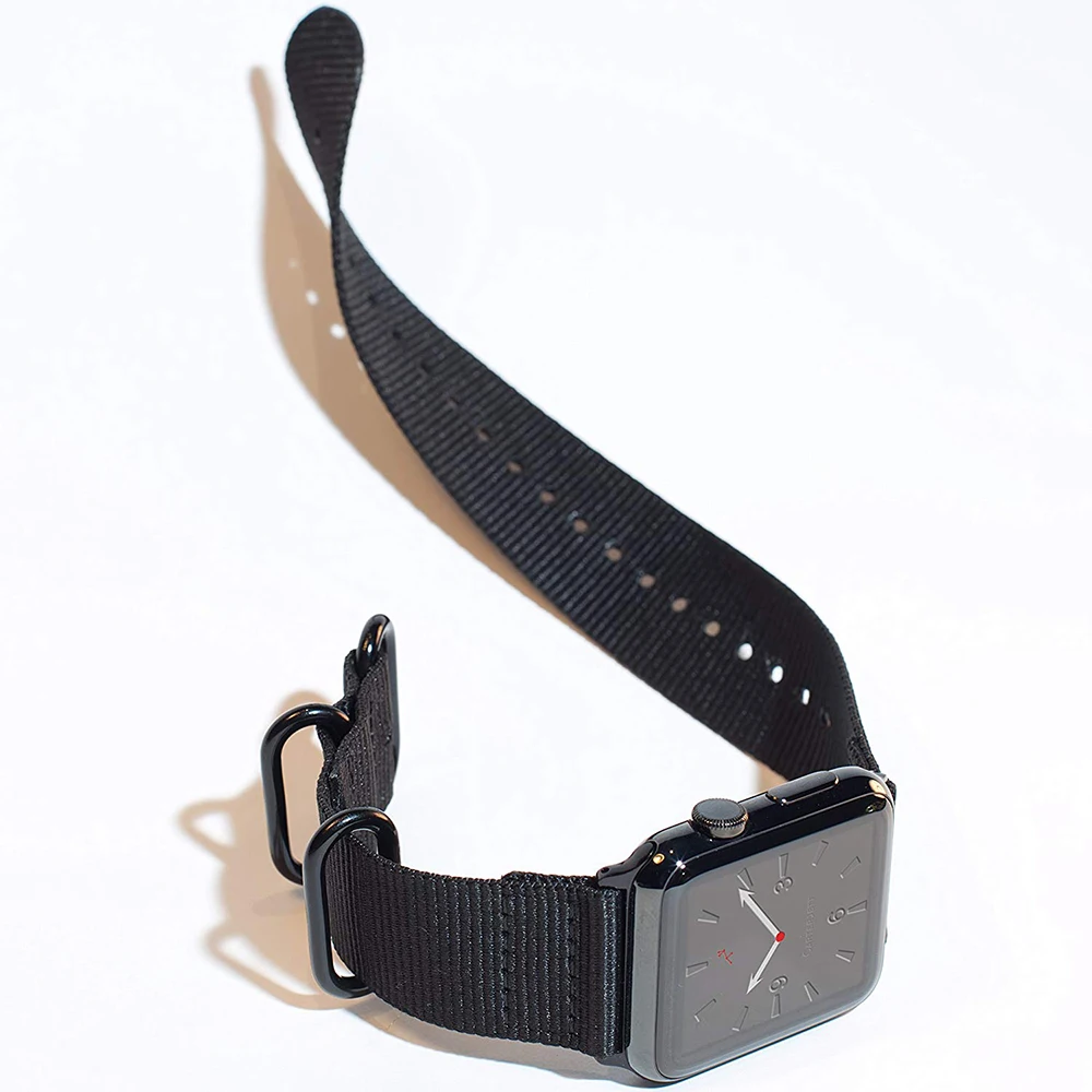 Лидер продаж нейлоновый ремешок для часов Apple Watch Series 5 4 3 2 1 спортивный браслет
