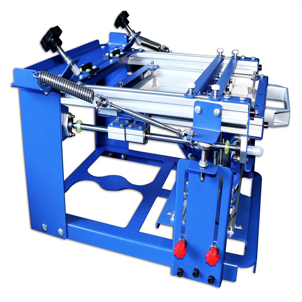 Manual Cylinder Curved Screen Printing Press Machine for Pen / Cup / Mug / Bottle