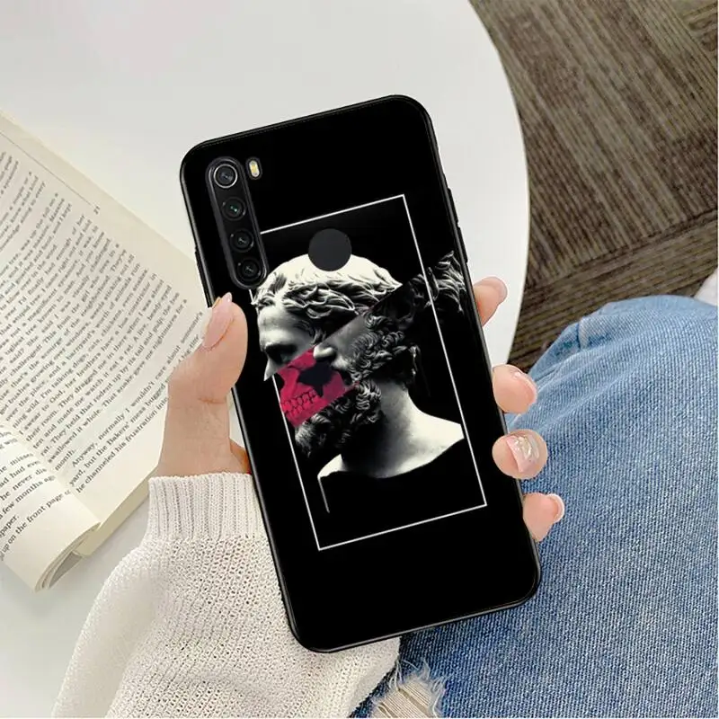 Mona Lisa Art David lines Shell Phone Case For Redmi note 8Pro 8T 9 Redmi note 6pro 7 7A k30 6A 8 K30 note 9 pro case Capa