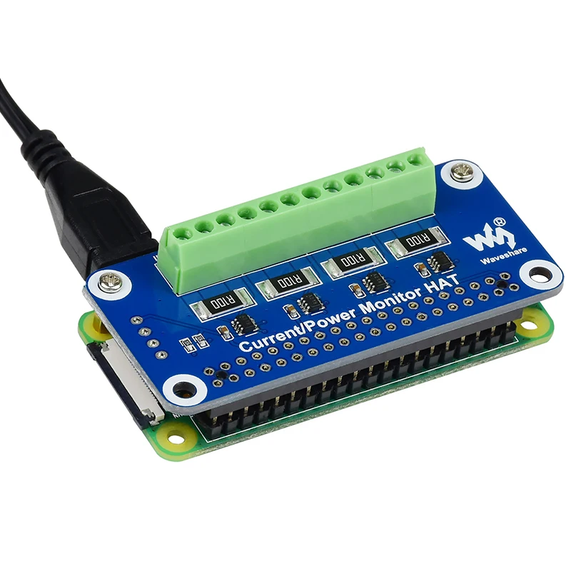 

Raspberry Pi 4 Channel 4-ch Current / Voltage / Power Monitor HAT I2C Interface SMBus for Raspberry Pi 4 Model B 3B+ 3B Zero