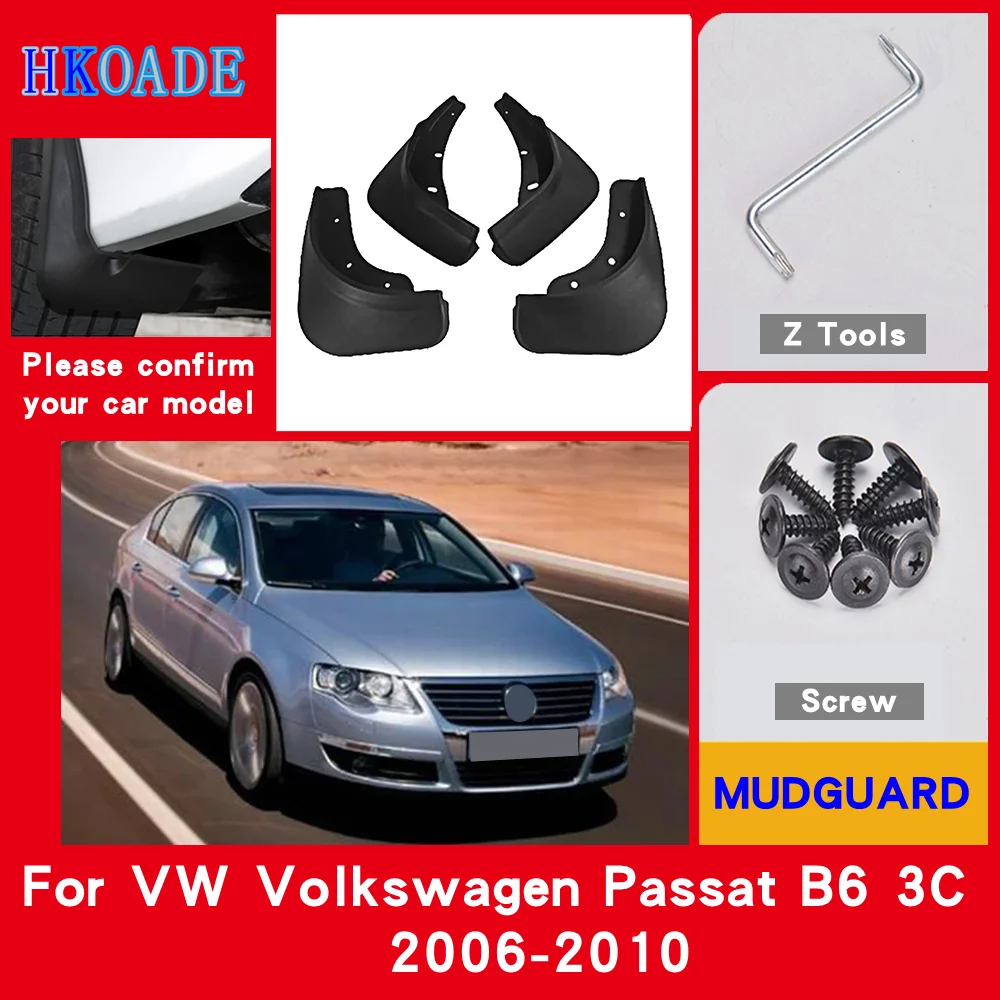 

Car Fender Mud Flaps For VW Volkswagen Passat B6 3C 2006-2010 Mudguards Splash Guards Fender Mudflaps Car Fender Accessories