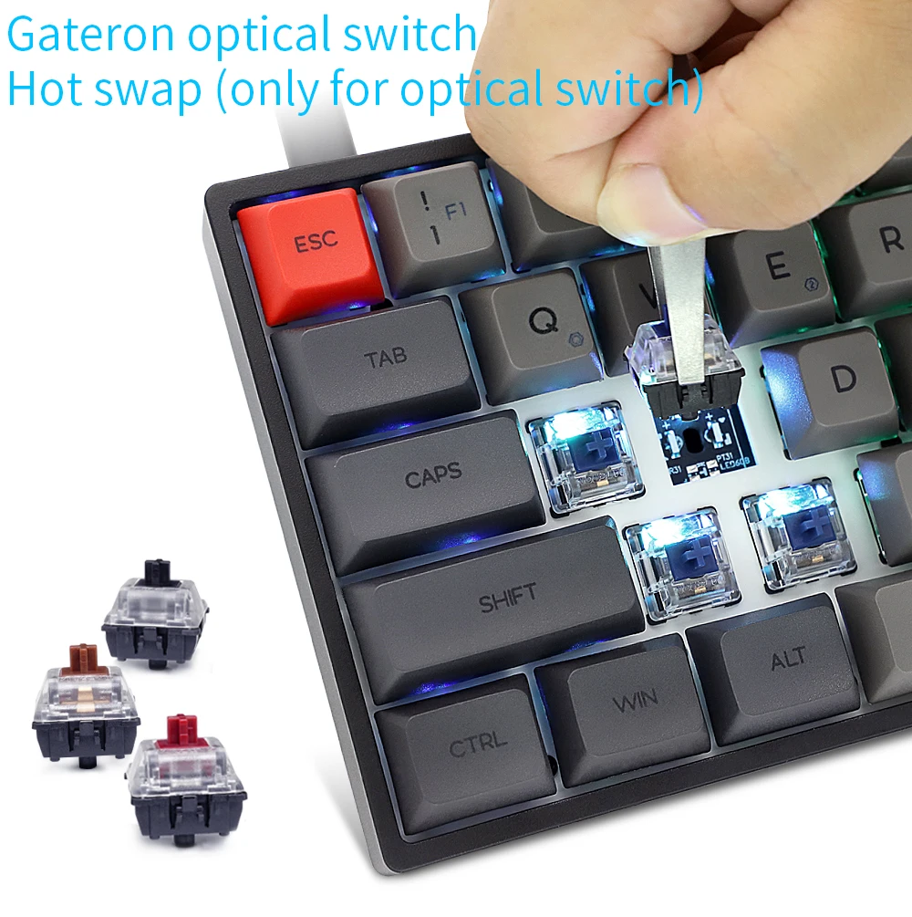sk71 71 keys bluetooth wireless usb wired gaming mechanical keyboard notebook desktop tablet keyboards rgb backlit hot swappable free global shipping