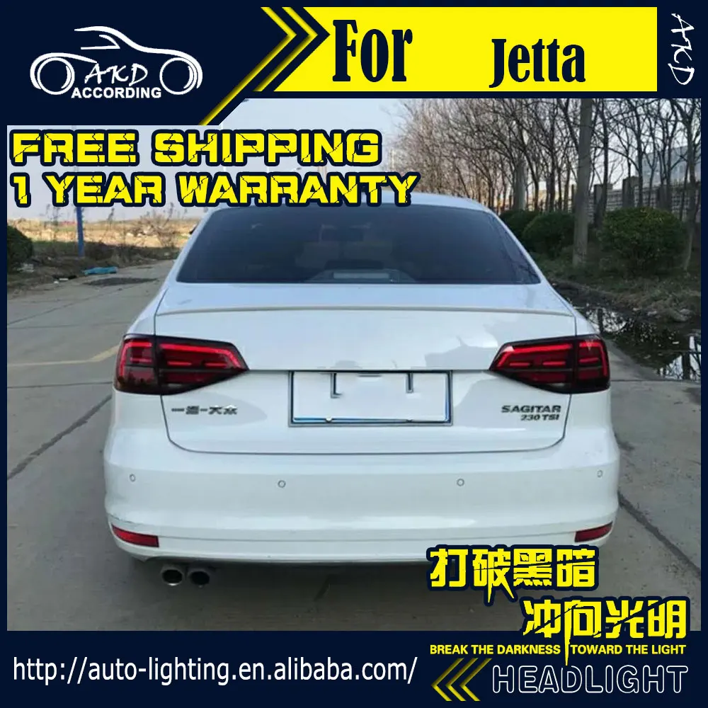 АКД стайлинга автомобилей Хвост лампы для VW Jetta задние светильник s 2015 2017 GLI хвост