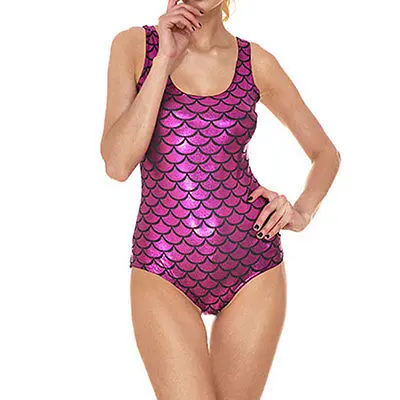 Женский цельный купальник большого размера купальный костюм Русалочки морской