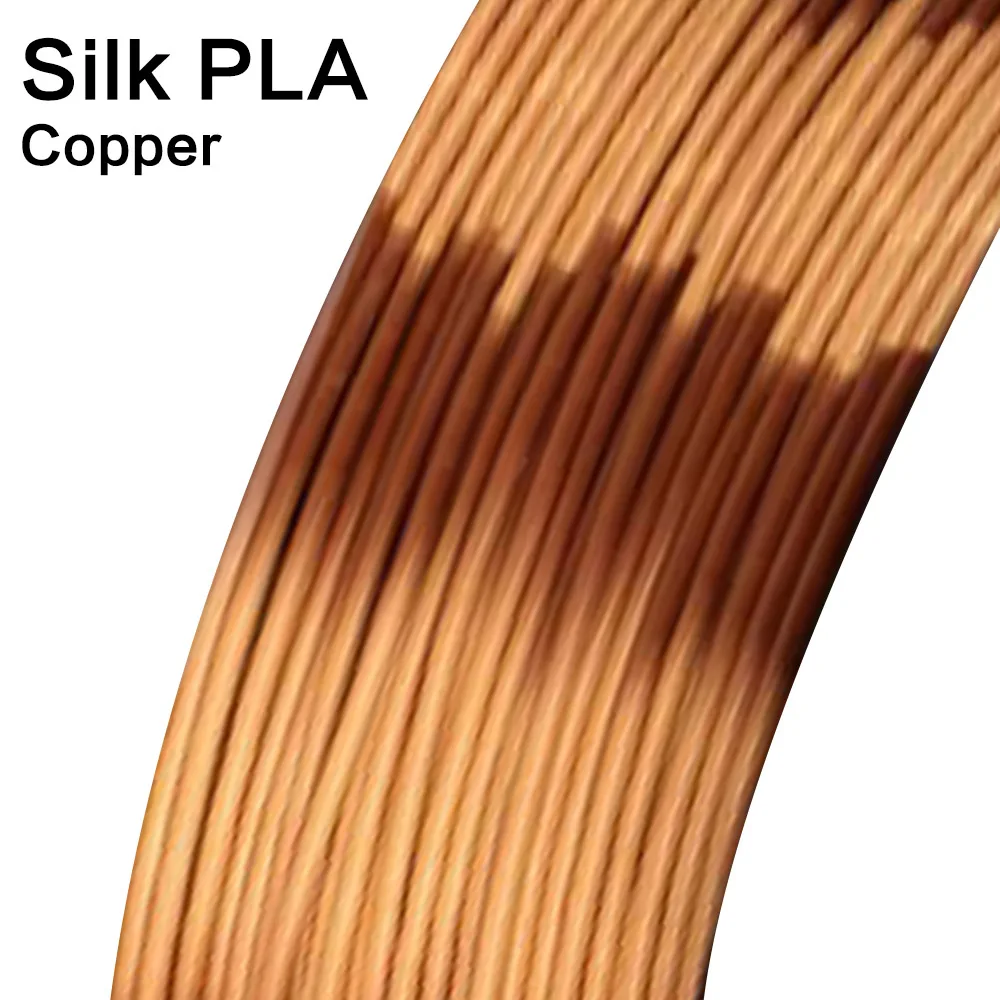 SILK-Copper Noulei 3d Ручка 10 метров блестящая PLA 1,75 мм 3d принтер нить шелковая текстура на ощупь материалы для печати 3 ручки нити - Цвет: SILK-Copper