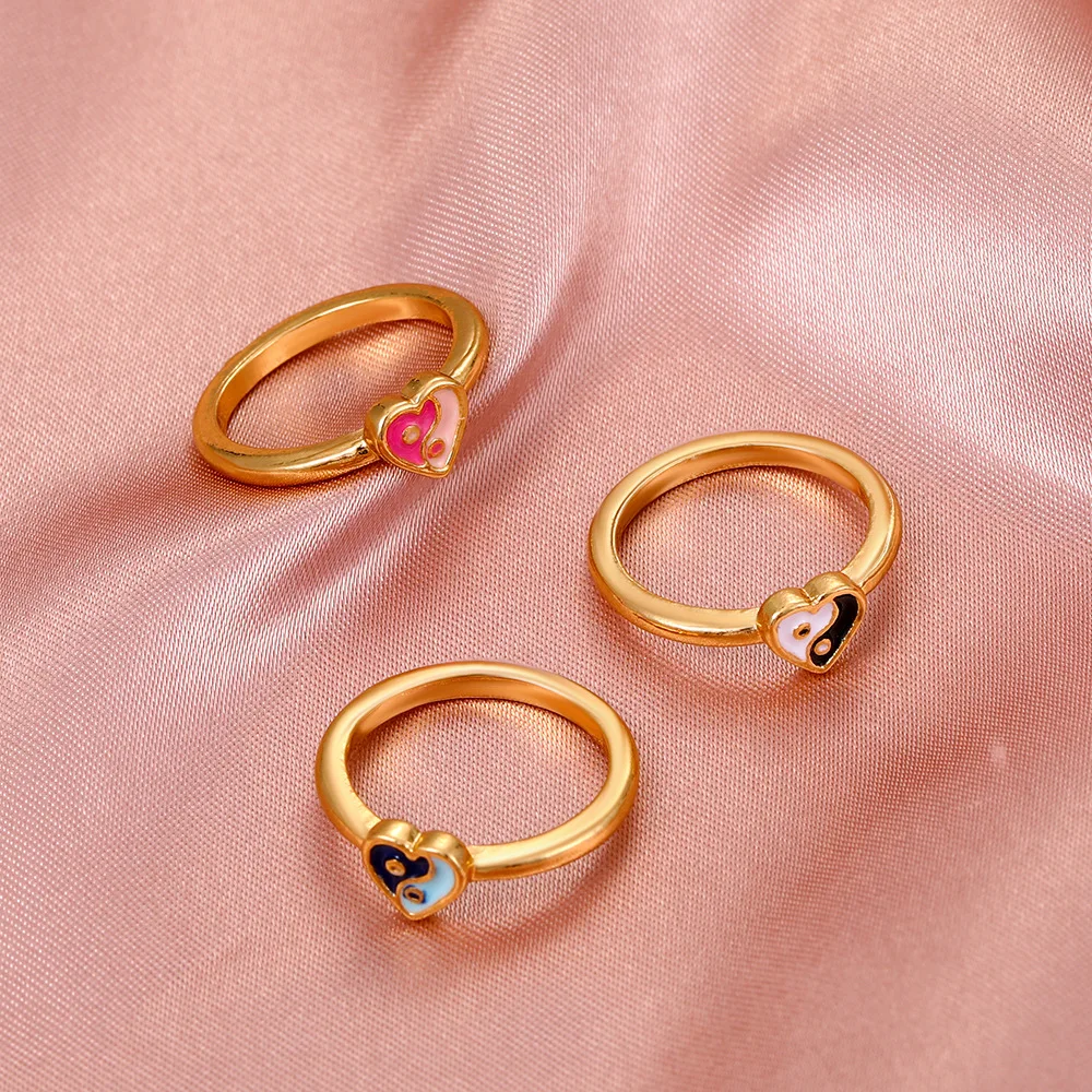 Новое поступление металлические геометрические кольца для женщин модные из