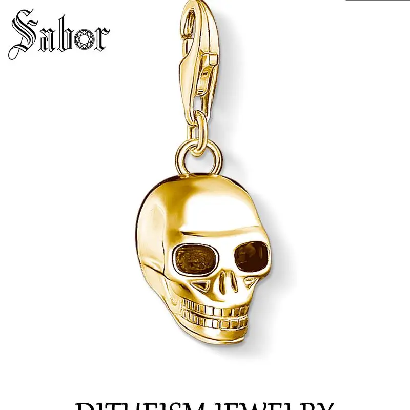 Мужской золотой кулон с подвеской в виде черепа модные ювелирные изделия 2020 года