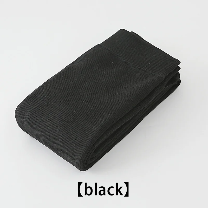 black Новинка, теплые длинные Хлопковые женские чулки выше колена, женские чулки на осень и зиму, вязаные чулки до бедра для женщин - Цвет: black