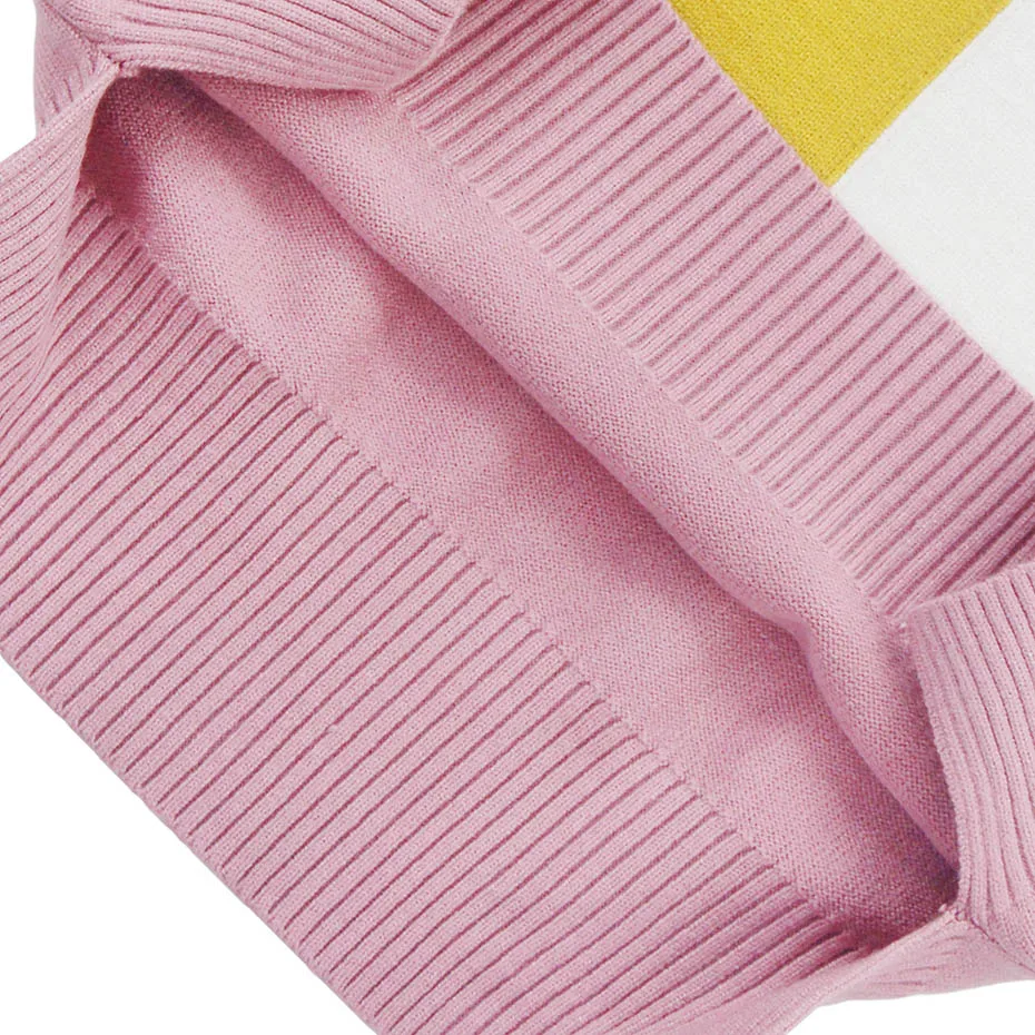 Girl Sweater Patchwork Long Sleeve Pullover Spring Autumn Casual Clothes For Girls School 6 8 10 12 14 Year |