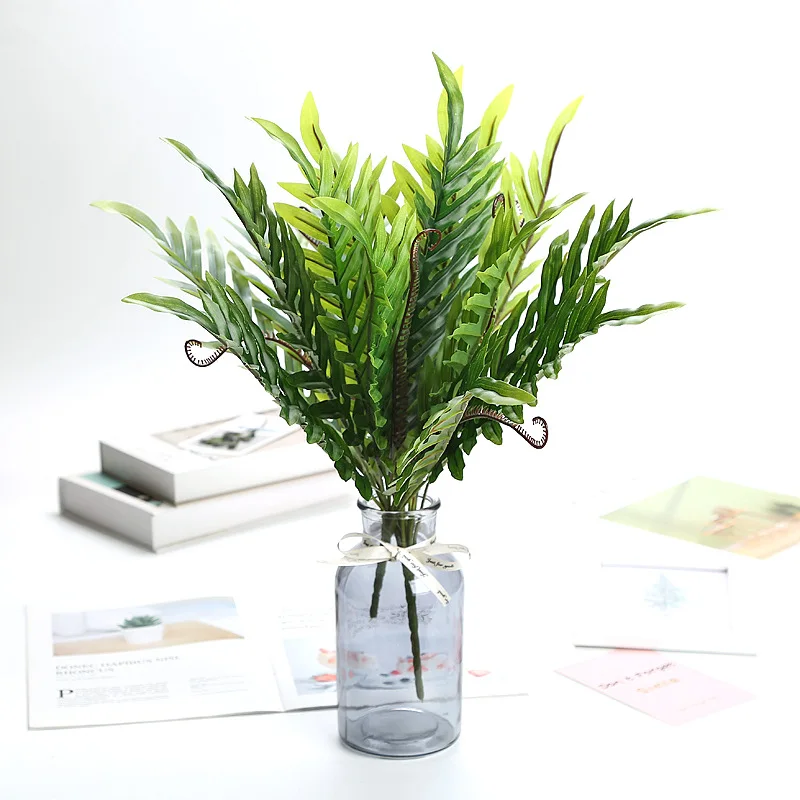 

Newest Artificial Fern Leaves Plastic Grass Plant