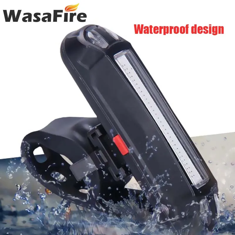 USB велосипедный задний светильник перезаряжаемый белый красный светодиодный