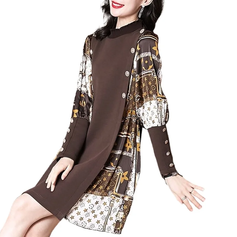 

High-end Western Style, Age-reducing Dress Trend Women's Plus Size Is Thin, Royal Sister Style Skirt,