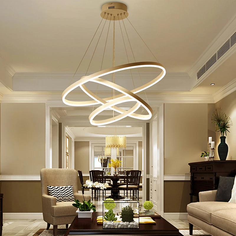 

chandelier post modern minimalist living room round dining room bedroom den office lamp lamparas de techo colgante moderna