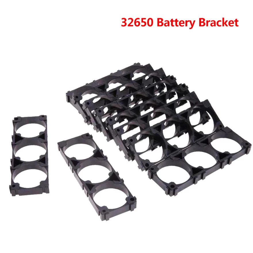 

50pcs 32650 1x3 Battery Holder Bracket 32700 32900 Cell Safety Anti Vibration Plastic Brackets Batteries Connection Seat Holder